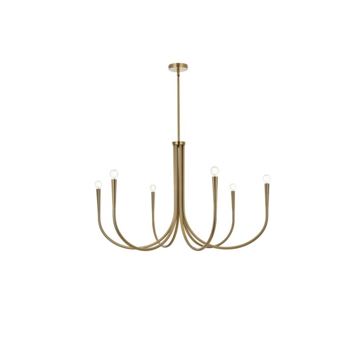 Layne 6-Light Chandelier in Gold