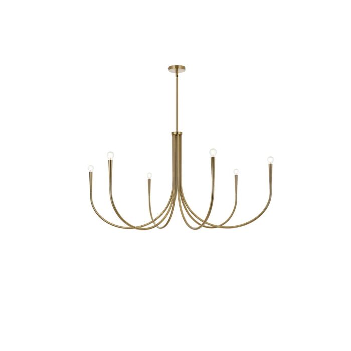 Layne 6-Light Chandelier in Gold