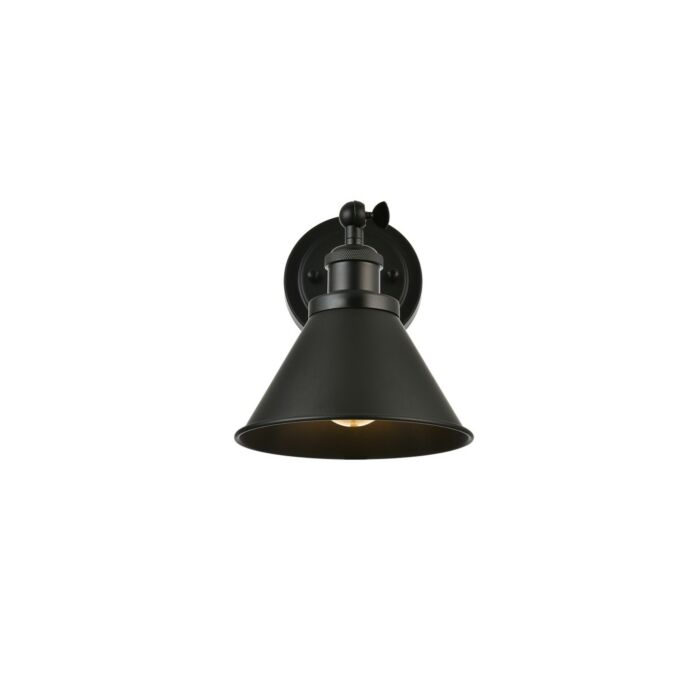 Bentley 1-Light Bathroom Vanity Light Sconce in Black