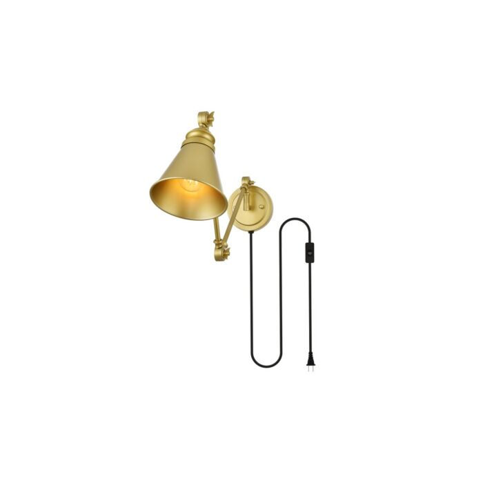Van 1-Light Wall Sconce in Brass