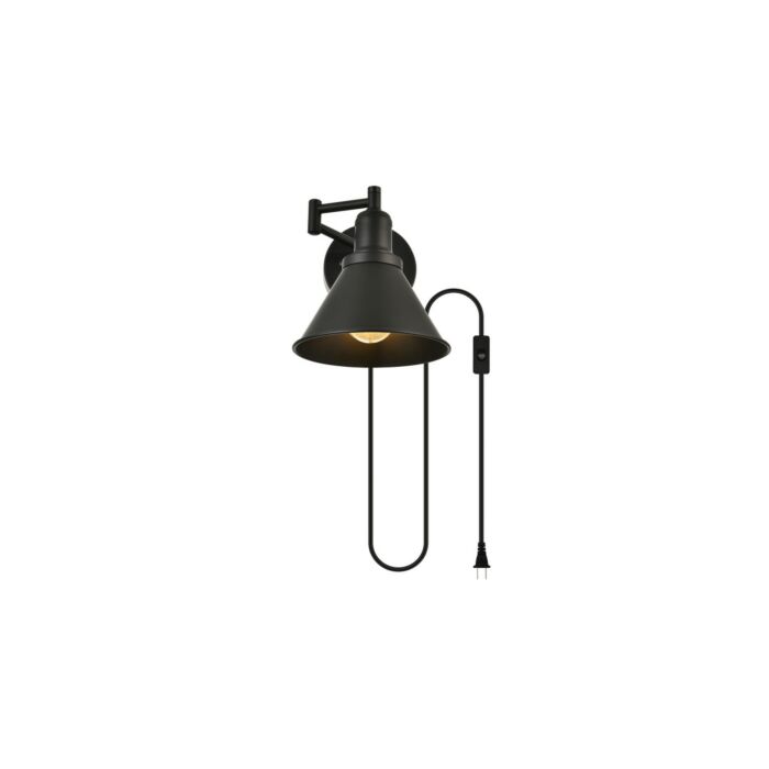 Jair 1-Light Wall Sconce in Black