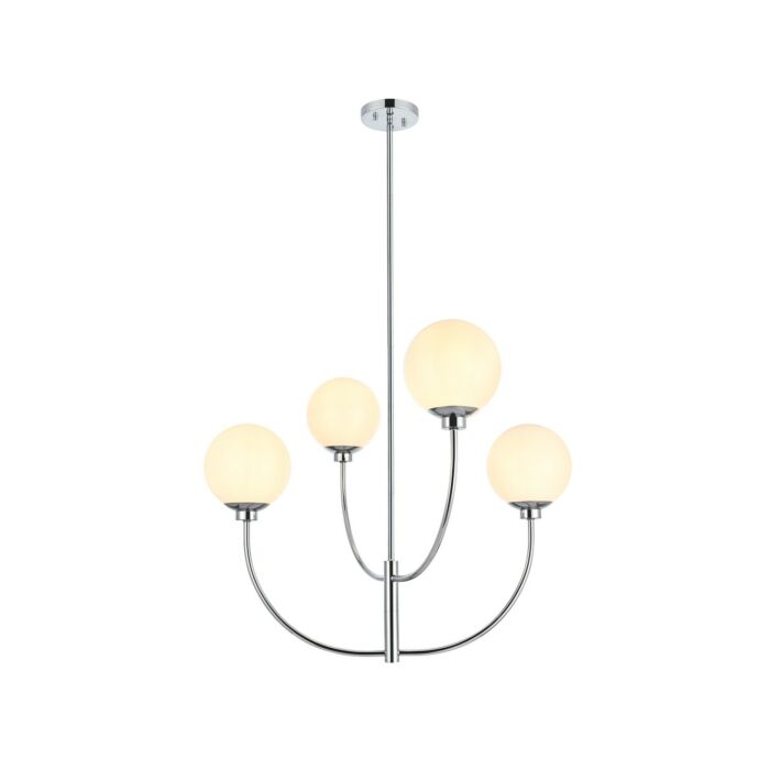 Nyomi 4-Light Chandelier in Chrome