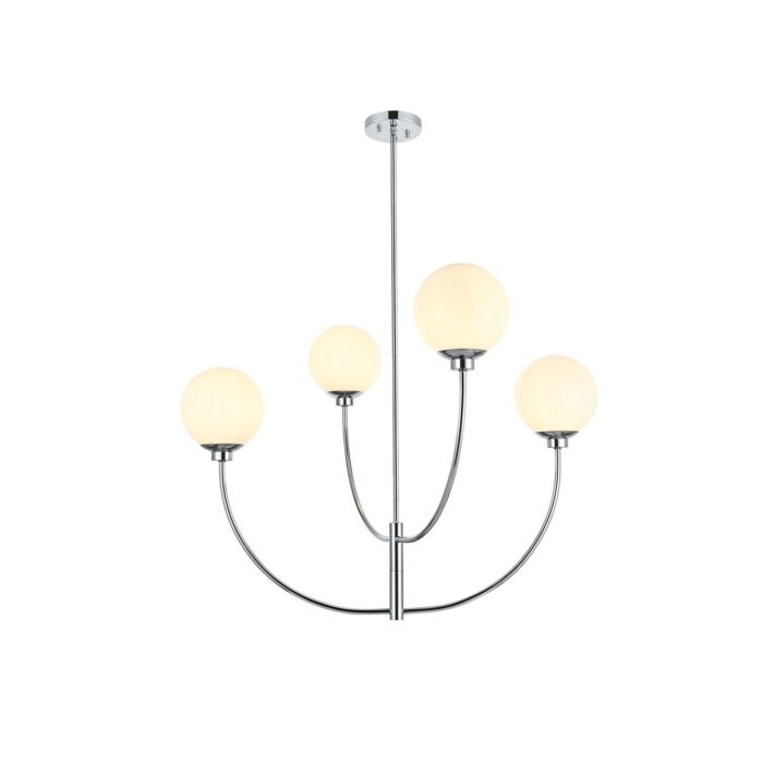 Nyomi 4-Light Chandelier in Chrome
