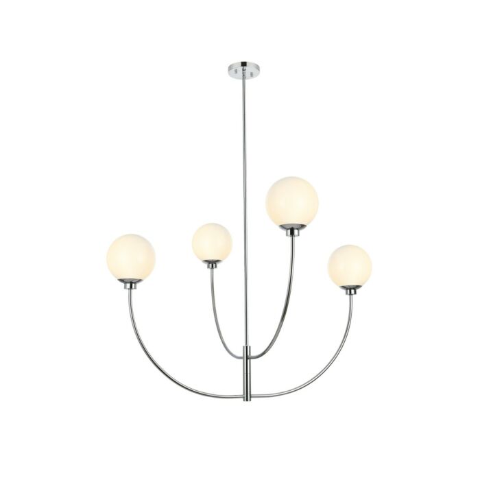 Nyomi 4-Light Chandelier in Chrome