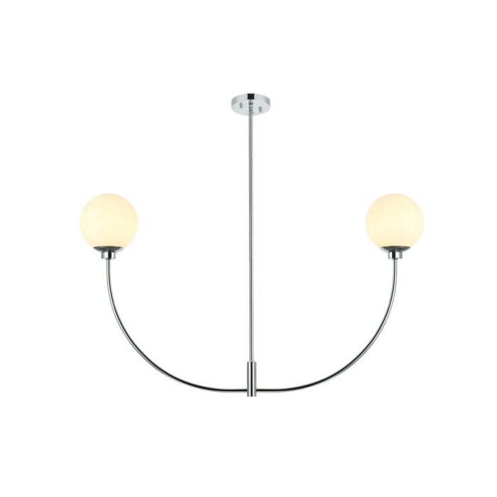 Nyomi 2-Light Chandelier in Chrome