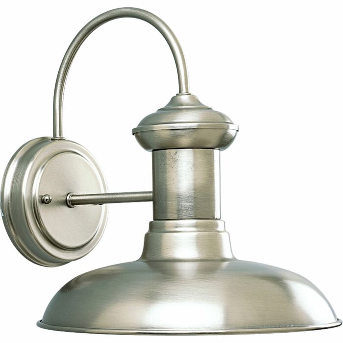 Brookside 1-Light Wall Lantern in Antique Nickel