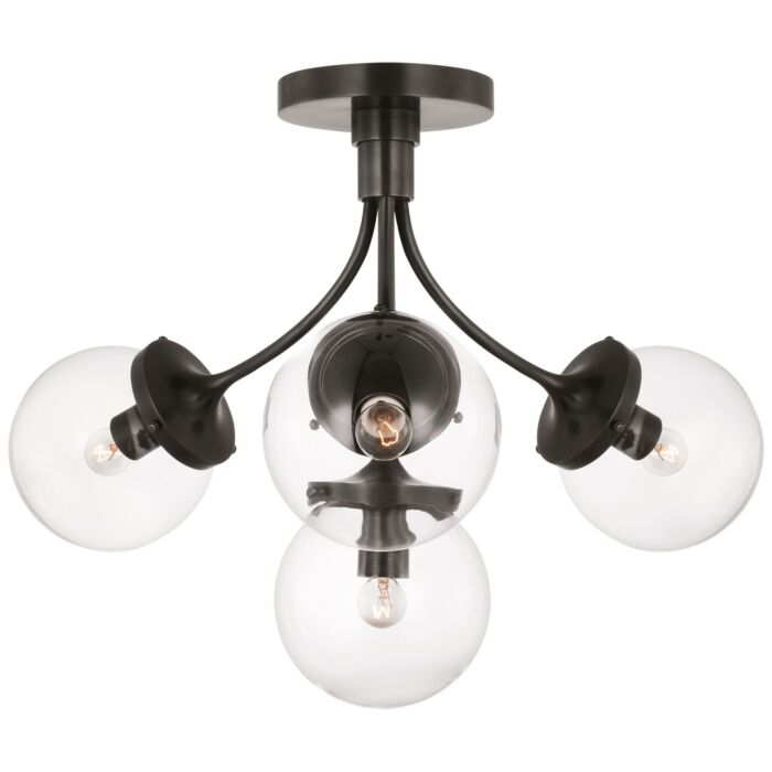 Four Light Semi-Flush Mount
