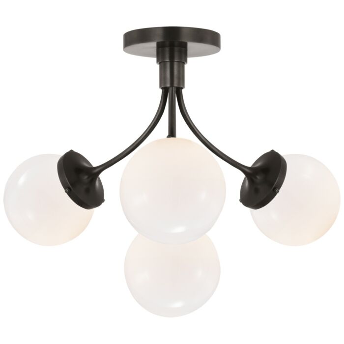 Four Light Semi-Flush Mount