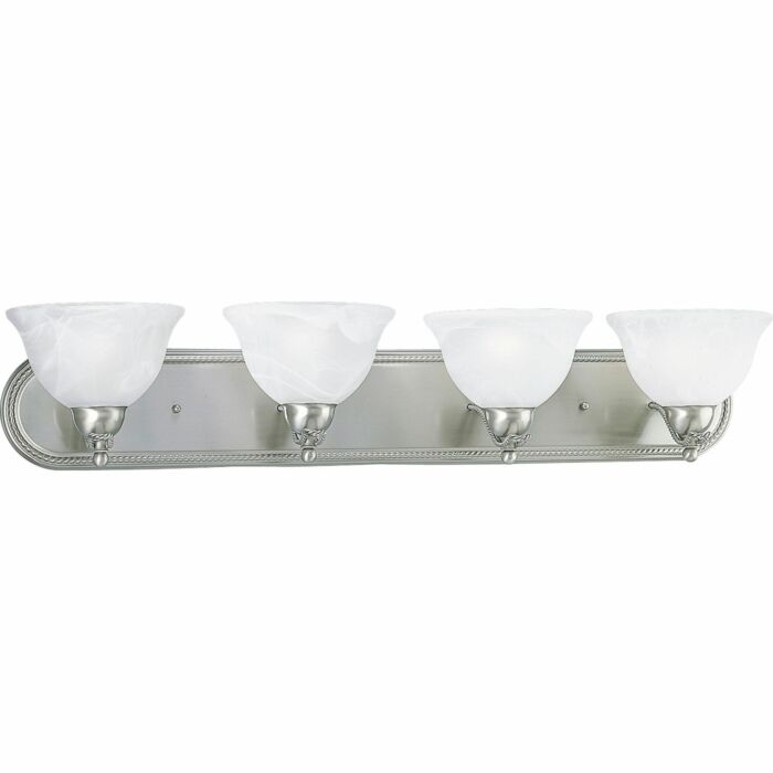 Avalon 4-Light Bathroom Vanity Light Bracket in Brushed Nickel