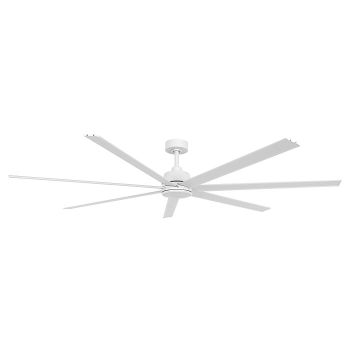 Atlanta 1-Light 72in Hanging Ceiling Fan in White