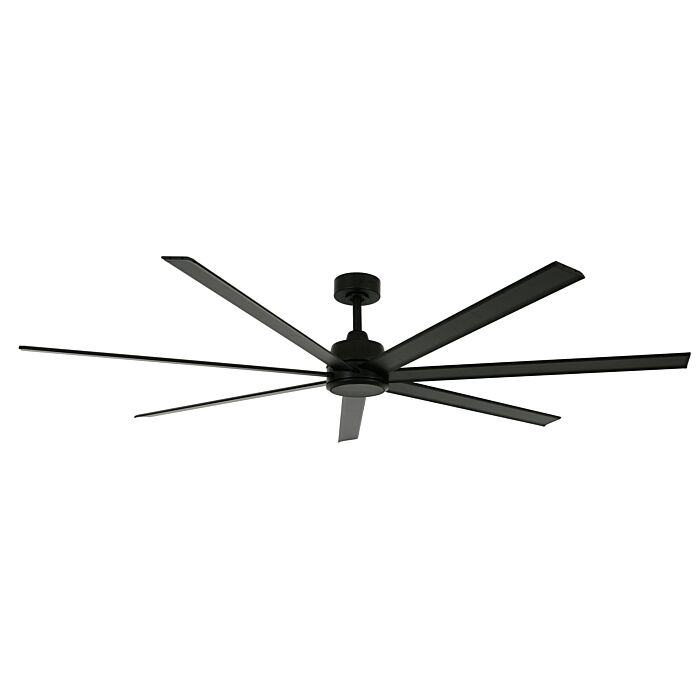 Atlanta 1-Light 72in Hanging Ceiling Fan in Black