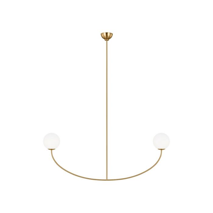 Two Light Linear Chandelier by Visual Comfort Studio