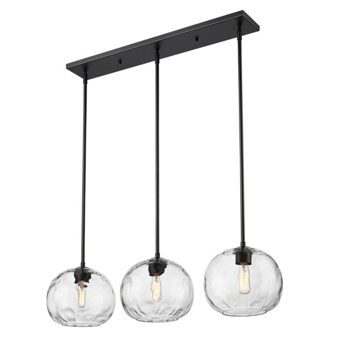 Three Light Linear Chandelier