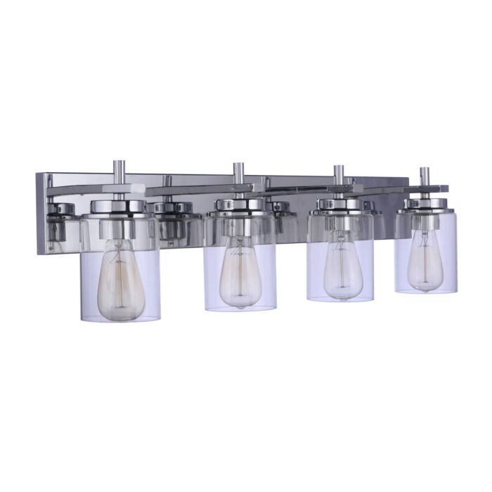 Reeves 4-Light Bathroom Vanity Light in Chrome