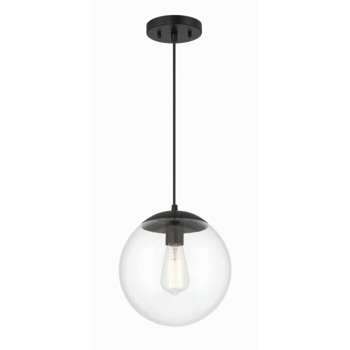 Gaze 1-Light Pendant in Flat Black