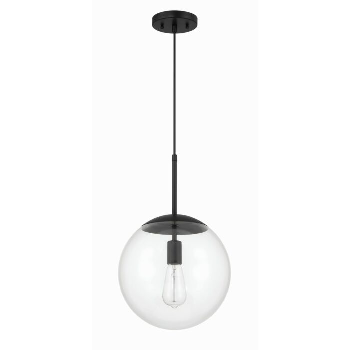 Gaze 1-Light Pendant in Flat Black