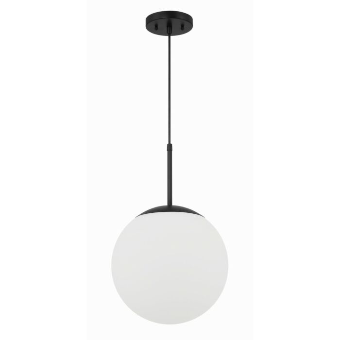 Gaze 1-Light Pendant in Flat Black
