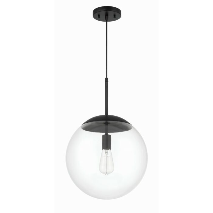 Gaze 1-Light Pendant in Flat Black