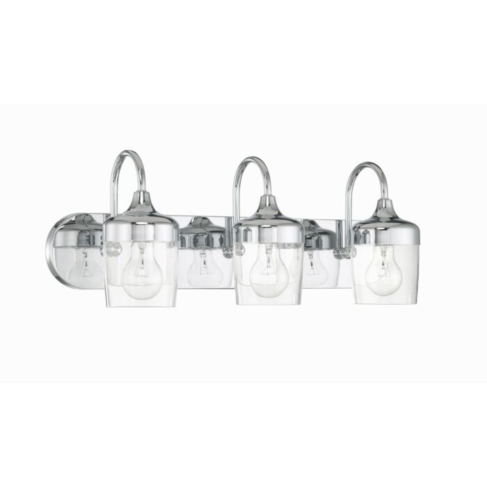 Wrenn 3-Light Bathroom Vanity Light in Chrome