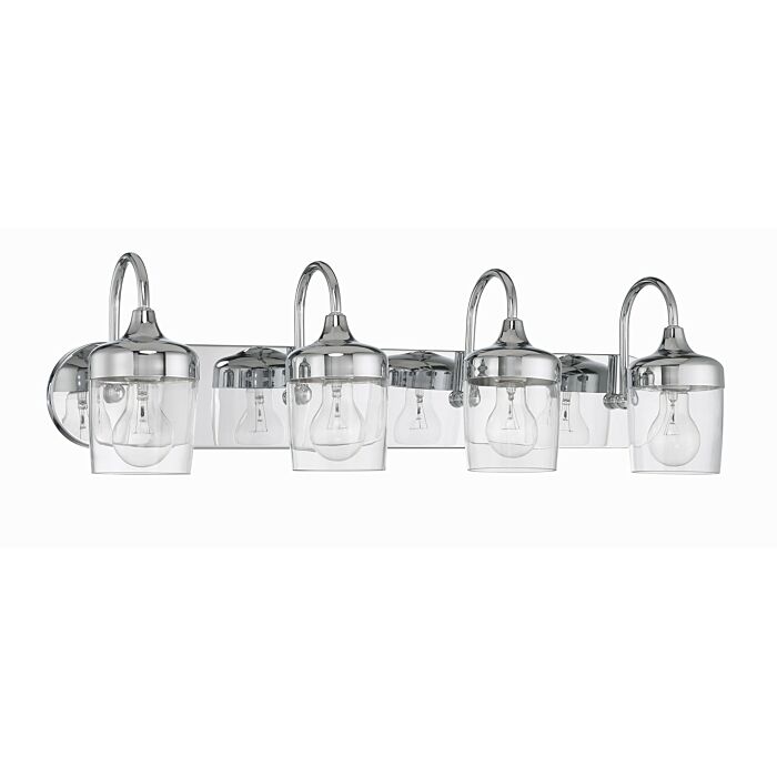 Wrenn 4-Light Bathroom Vanity Light in Chrome