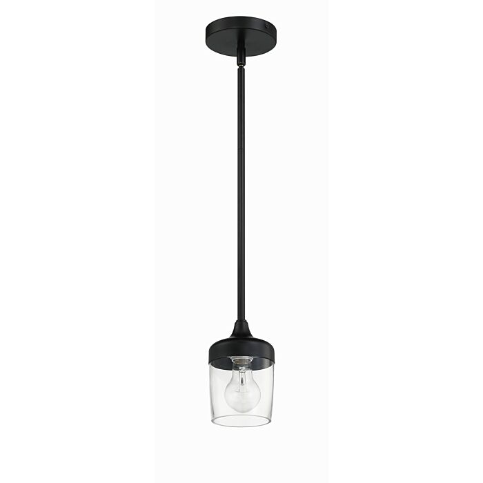 Wrenn 1-Light Mini Pendant in Flat Black