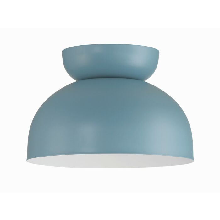 Ventura Dome 1-Light Flush Mount in Dusty Blue
