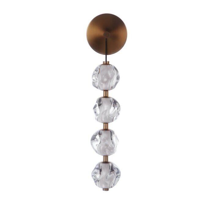 Jackie 1-Light LED Wall Sconce in Satin Brass