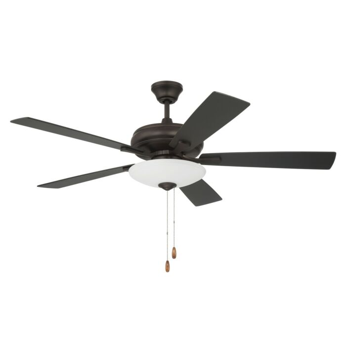 Eos Bowl 3-Light 52" Hanging Ceiling Fan in Espresso