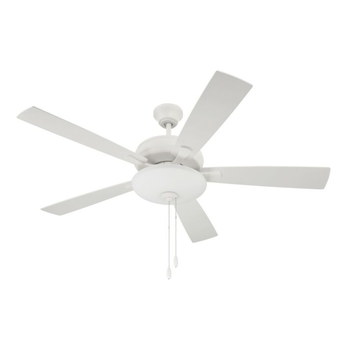 Eos Bowl 3-Light 52" Hanging Ceiling Fan in White