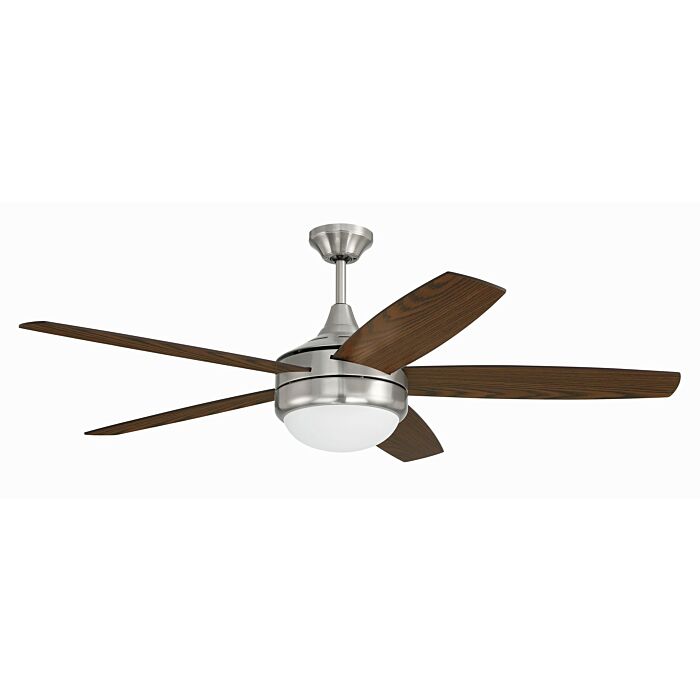 Phaze II 5- Blade 2-Light 52" Hanging Ceiling Fan in Brushed Polished Nickel