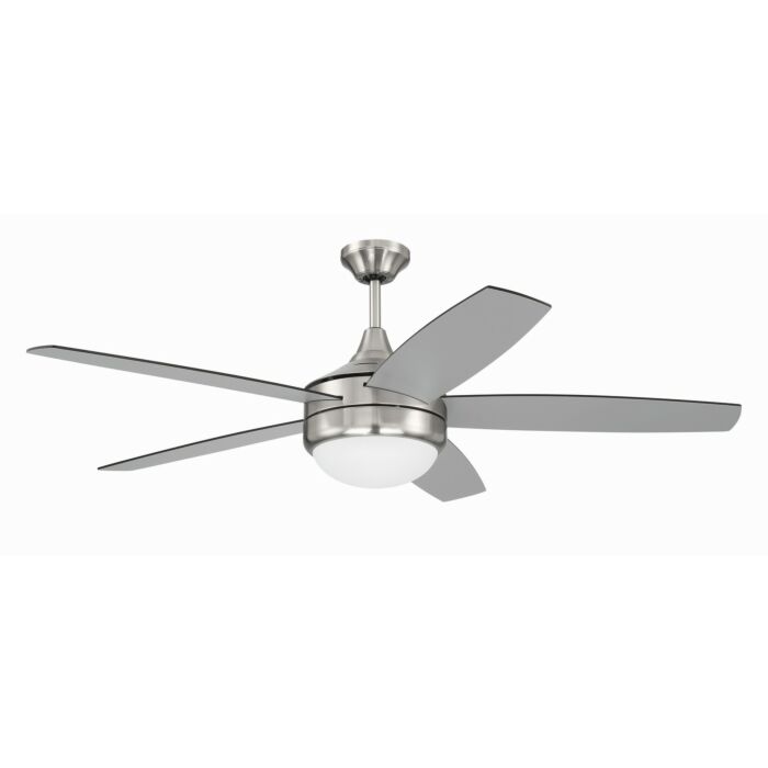 Phaze II 5- Blade 2-Light 52" Hanging Ceiling Fan in Brushed Polished Nickel
