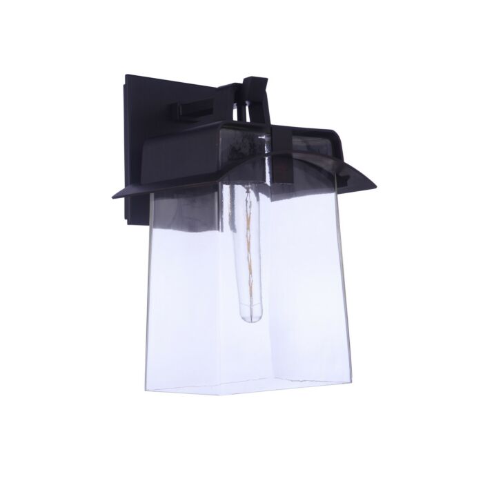 Smithy 1-Light Outdoor Lantern in Aged Bronze Brushed