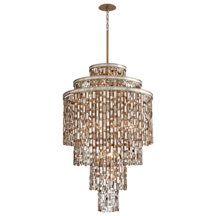Corbett Dolcetti 19 Light Pendant Light in Dolcetti Silver