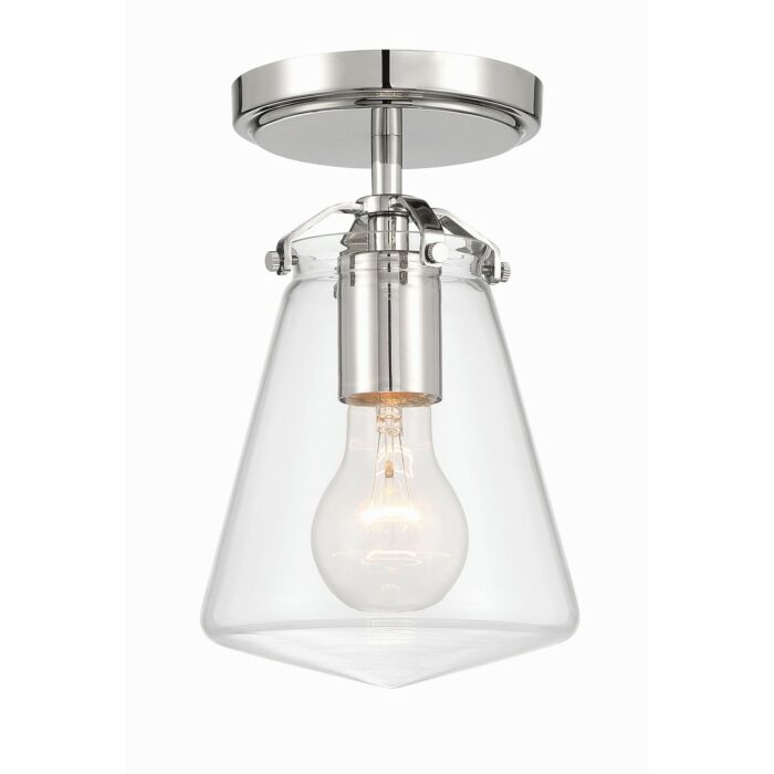 One Light Semi Flush Mount by Crystorama