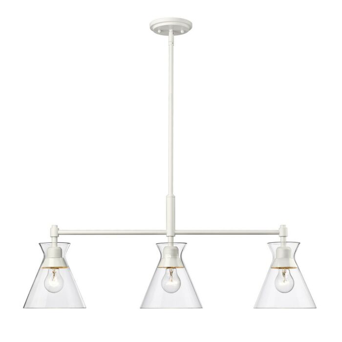 Three Light Linear Pendant by Golden