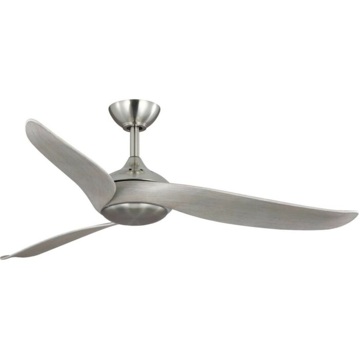 Conte 1-Light 52" Outdoor Ceiling Fan in Brushed Nickel