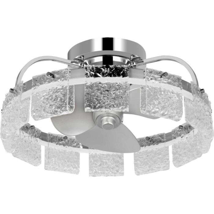 Fanin 1-Light Fandelier in Polished Chrome