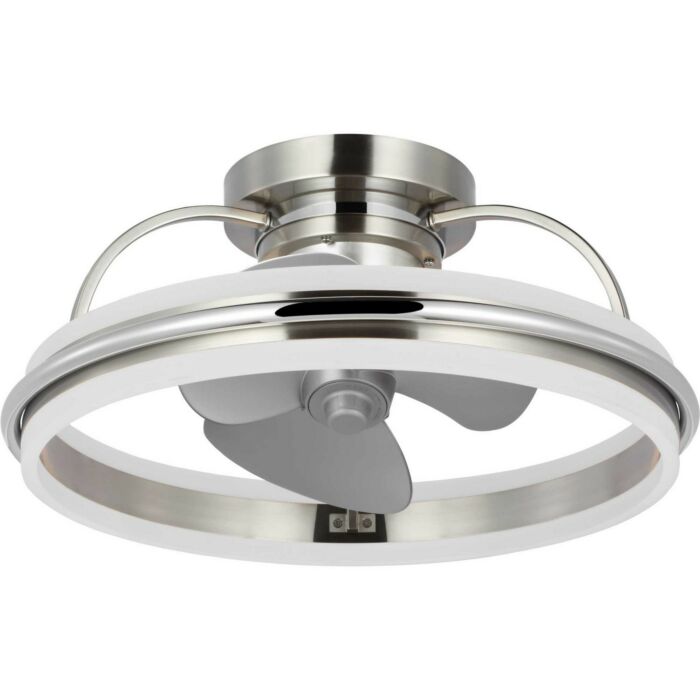 Burnett 1-Light Fandelier in Brushed Nickel