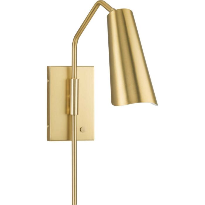 Cornett 1-Light Wall Bracket in Brushed Gold