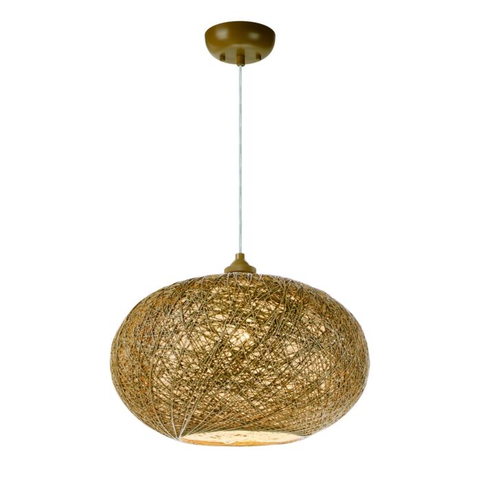 Maxim Lighting Bali 15.75 Inch Twine Pendant in Natural