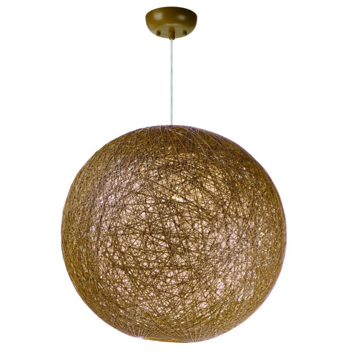 Maxim Lighting Bali 19 Inch Twine Pendant in Natural