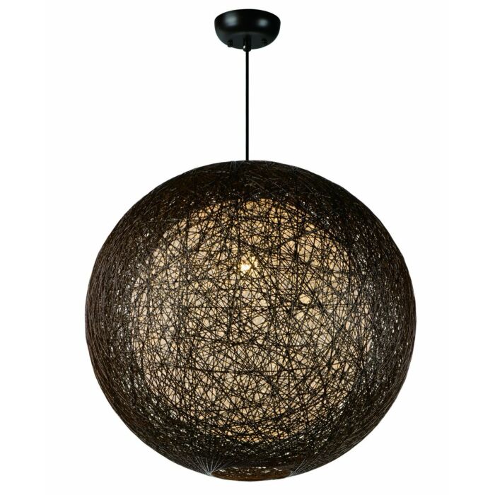 Maxim Bali Twine Pendant Light in Chocolate