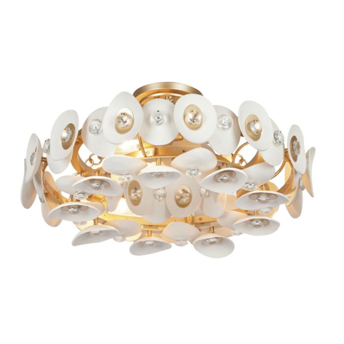 Three Light Semi Flush Mount by Metropolitan