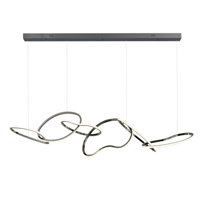 Unity 1-Light LED Linear Pendant in Black Chrome