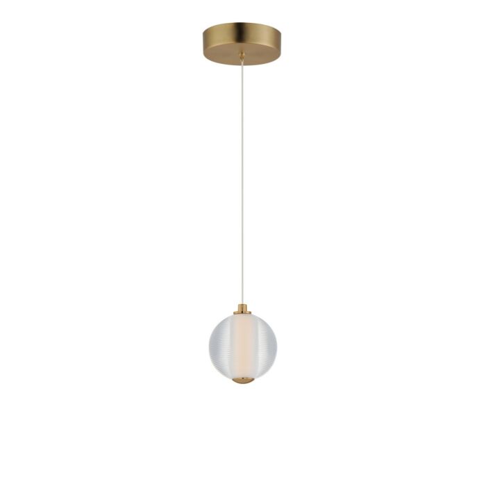 Rhythm 1-Light LED Pendant in Gold