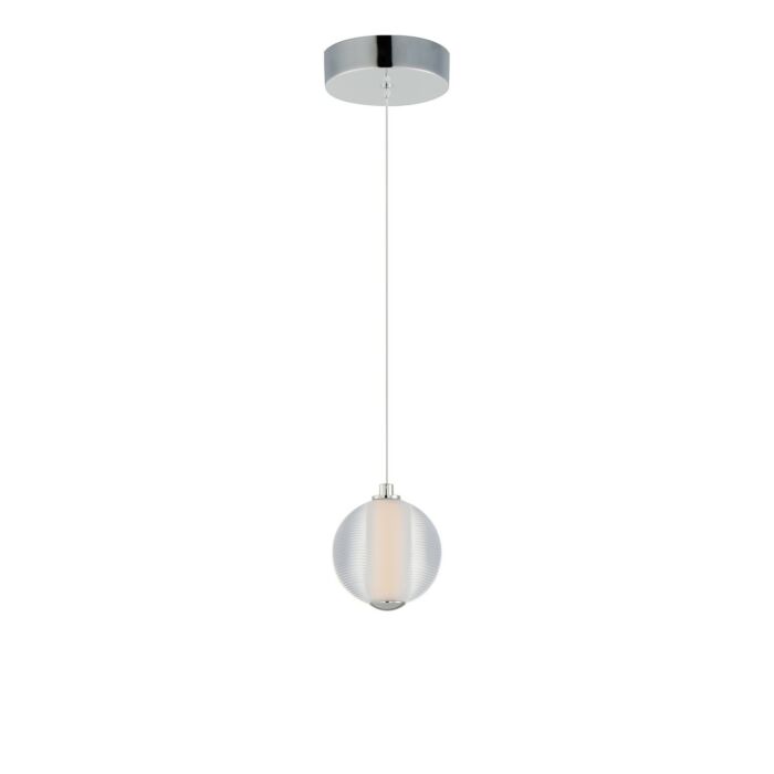 Rhythm 1-Light LED Pendant in Polished Chrome