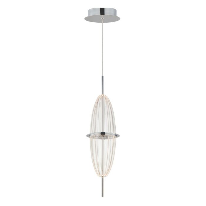 Quasar 1-Light LED Pendant in Polished Chrome