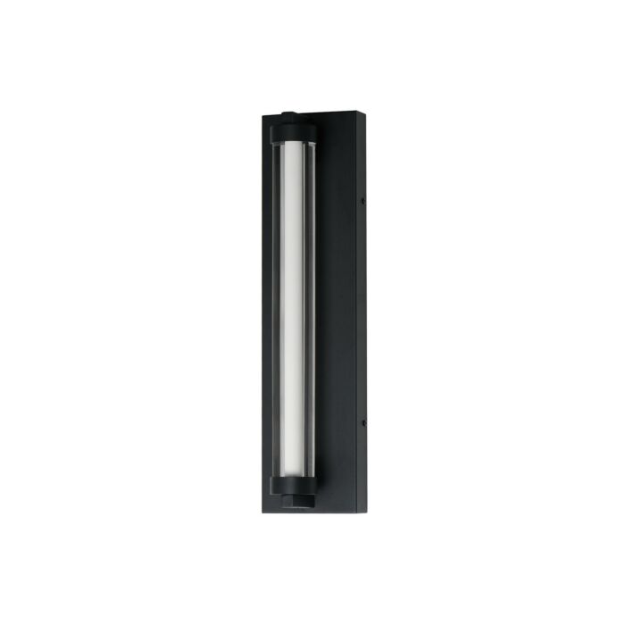 Fuse 1-Light LED Outdoor Wall Sconce in Black with Gold