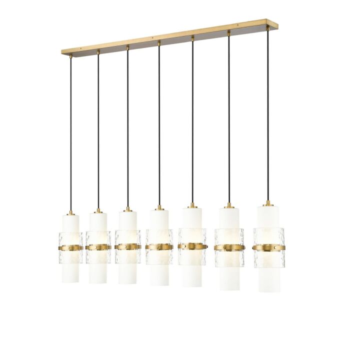 Seven Light Linear Chandelier