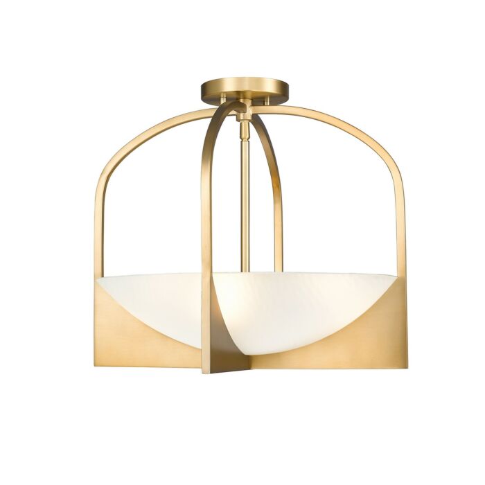 Four Light Semi Flush Mount